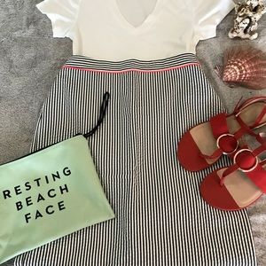 J. Crew Seersucker Pencil Skirt.